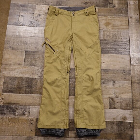 Burton Access DRYRIDE Snow Pants Women’s Medium Tan Mountain Ski Snowboard - Picture 1 of 16
